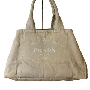 Prada Large Canapa Tote
